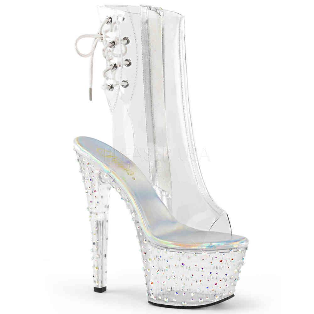 Pleaser - STARDANCE1018C7 Bottes de plateforme, Pole dance chaussures - Chaussures de pole dance - Transparent Product image